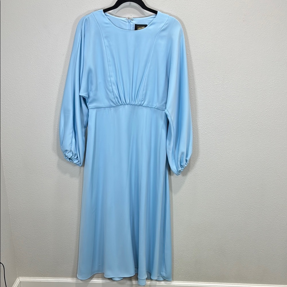 Alexia Admor Blue Long Sleeve Gown for Weddings